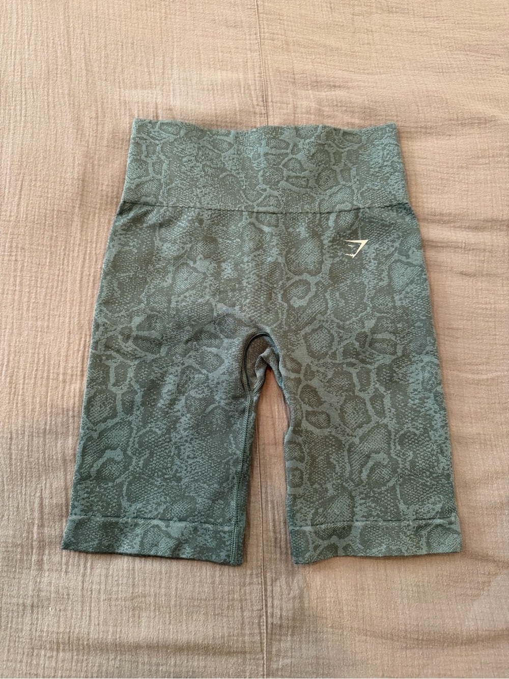 Gymshark Snake-Print bike shorts